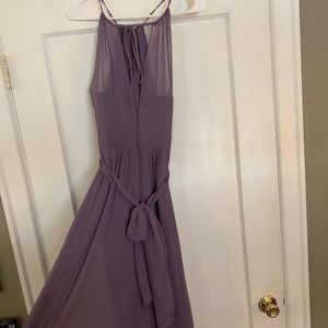 Purple floor length dress